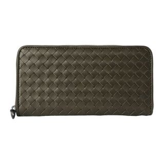 ボッテガヴェネタ(Bottega Veneta)の新品 ボッテガヴェネタ BOTTEGA VENETA 長財布 ジップアラウンド カーキ/ブラスター(長財布)