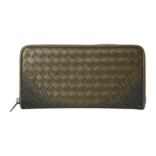 約10×19×2本体重量新品 ボッテガヴェネタ BOTTEGA VENETA 長財布 ジップアラウンド マスタード/ネロ