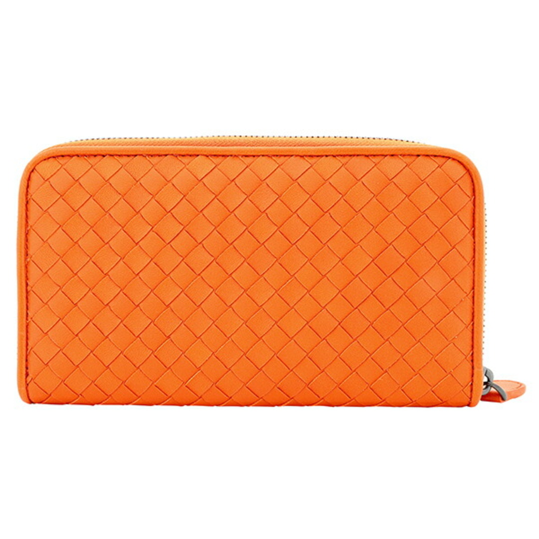 新品 ボッテガヴェネタ BOTTEGA VENETA 長財布 ジップアラウンドウォレット オレンジ約160gORANGE本体