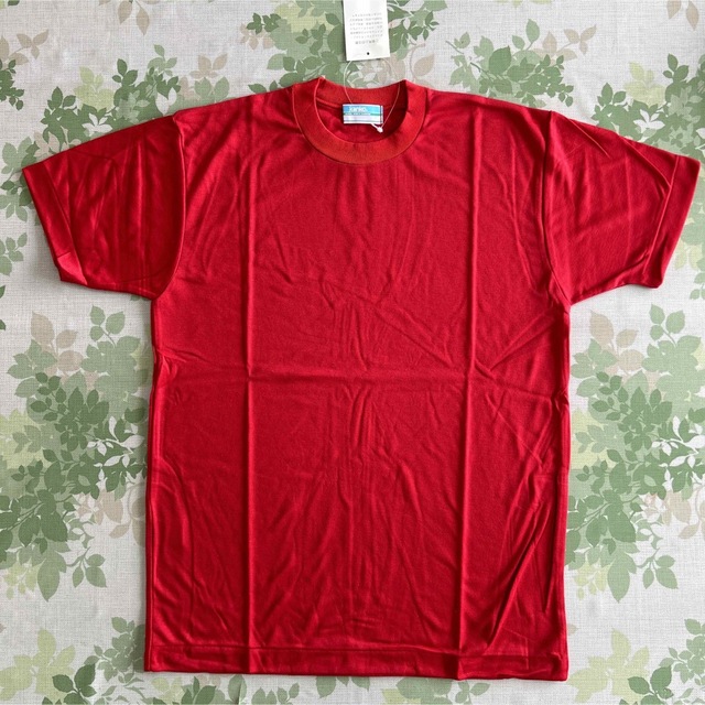 クルーネック半袖シャツ(3L)レッドJP4300 メンズのトップス(Tシャツ/カットソー(半袖/袖なし))の商品写真