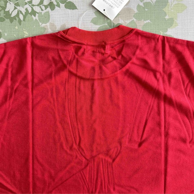 クルーネック半袖シャツ(3L)レッドJP4300 メンズのトップス(Tシャツ/カットソー(半袖/袖なし))の商品写真