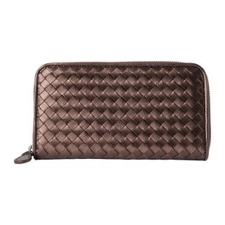 ボッテガヴェネタ(Bottega Veneta)の新品 ボッテガヴェネタ BOTTEGA VENETA 長財布 ジップアラウンド ダークバローロ(長財布)