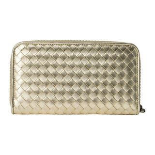 ボッテガヴェネタ(Bottega Veneta)の新品 ボッテガヴェネタ BOTTEGA VENETA 長財布 ジップアラウンド プラティーノ(長財布)