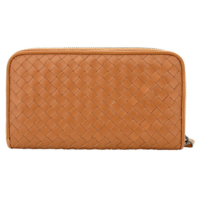 Bottega Veneta(ボッテガヴェネタ)の新品 ボッテガヴェネタ BOTTEGA VENETA 長財布 ジップアラウンド ウッドブラウン メンズのファッション小物(長財布)の商品写真