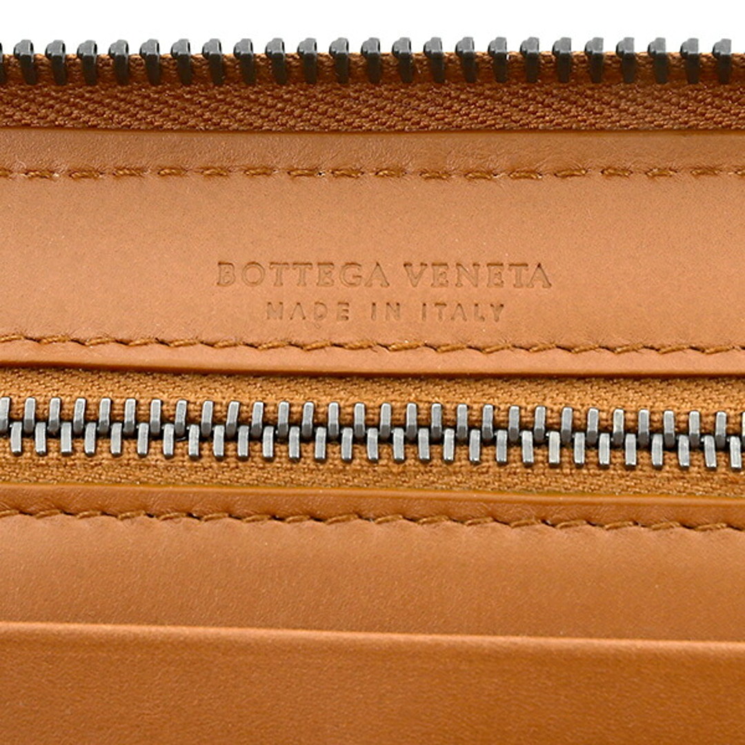 Bottega Veneta(ボッテガヴェネタ)の新品 ボッテガヴェネタ BOTTEGA VENETA 長財布 ジップアラウンド ウッドブラウン メンズのファッション小物(長財布)の商品写真