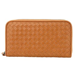 ボッテガヴェネタ(Bottega Veneta)の新品 ボッテガヴェネタ BOTTEGA VENETA 長財布 ジップアラウンド ウッドブラウン(長財布)