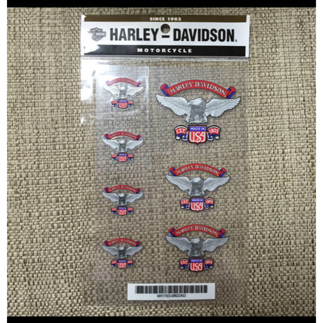 Harley Davidson(ハーレーダビッドソン)のハーレーダビッドソン　ステッカー　8枚セット 自動車/バイクのバイク(ステッカー)の商品写真