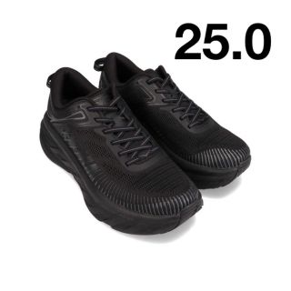 ホカオネオネ(HOKA ONE ONE)の25.0 HOKA ONEONE BONDI 7  ワイド BLACK 正規品(スニーカー)