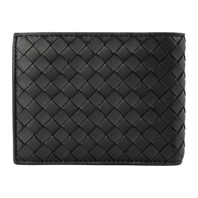 新品 ボッテガヴェネタ BOTTEGA VENETA 2つ折り財布 バイフォールドウォレット ネロ