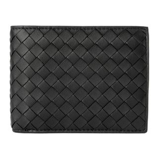 ボッテガヴェネタ(Bottega Veneta)の新品 ボッテガヴェネタ BOTTEGA VENETA 2つ折り財布 バイフォールドウォレット ネロ(折り財布)