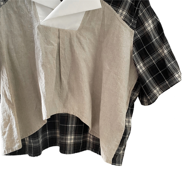 chin mens wear intl. 19ss patchwork tee