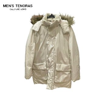 メンズティノラス(MEN'S TENORAS)のMEN’S TENORAS メンズティノラス フード ダウンジャケット ベージュ(ダウンジャケット)