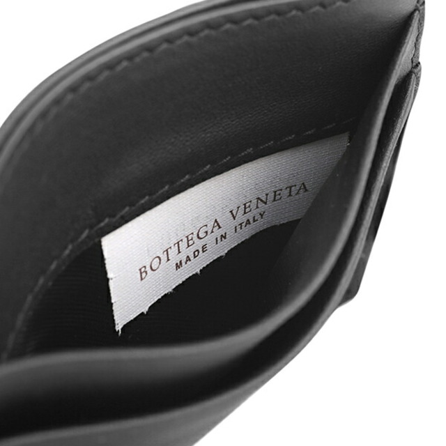 Bottega Veneta(ボッテガヴェネタ)の新品 ボッテガヴェネタ BOTTEGA VENETA カードケース ネロ/シルバー メンズのファッション小物(名刺入れ/定期入れ)の商品写真