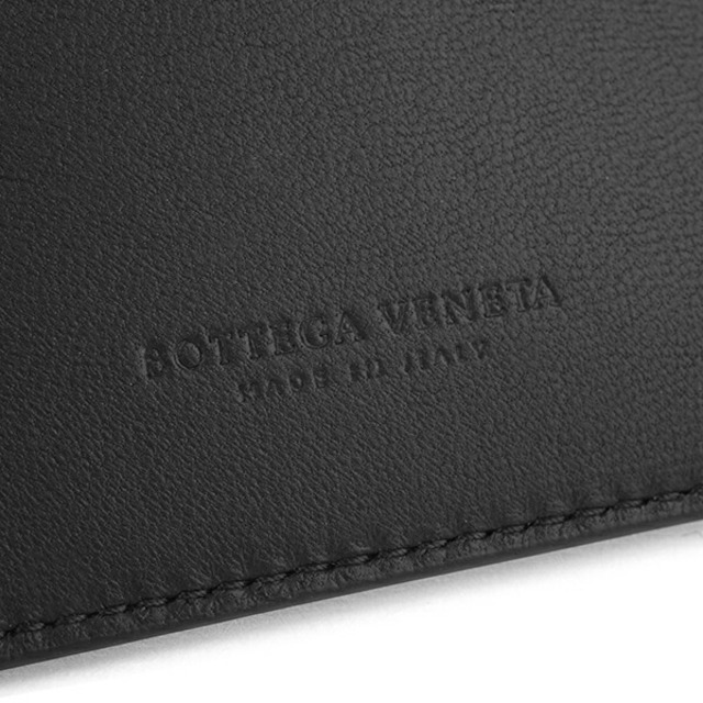 Bottega Veneta(ボッテガヴェネタ)の新品 ボッテガヴェネタ BOTTEGA VENETA カードケース ネロ/シルバー メンズのファッション小物(名刺入れ/定期入れ)の商品写真