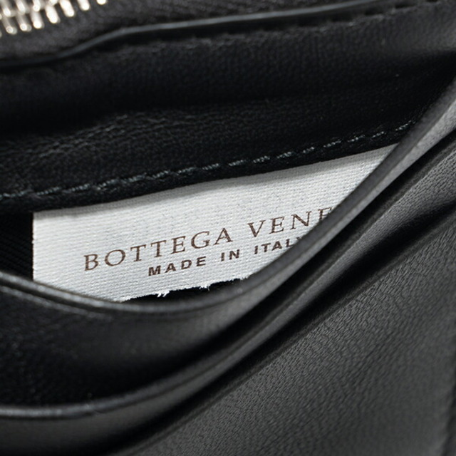 新品 ボッテガヴェネタ BOTTEGA VENETA カードケース ネロ/シルバー