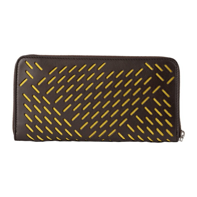 新品 ボッテガヴェネタ BOTTEGA VENETA 長財布 コントラストパンチング フォンデンテ