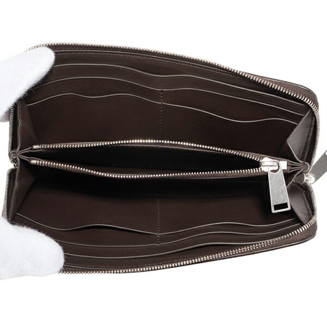 新品 ボッテガヴェネタ BOTTEGA VENETA 長財布 コントラストパンチング フォンデンテ
