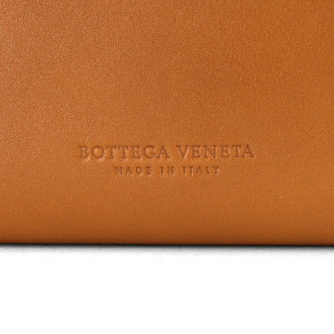 美品 BOTTEGA VENETA 長財布 スコルピート ロゴ 型押し ブラウン
