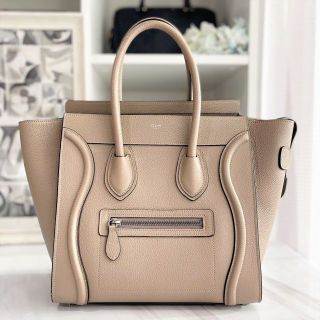 セリーヌ(celine)の美品☆　セリーヌ　ラゲージ　マイクロ　デューン　レザー　2018年(トートバッグ)