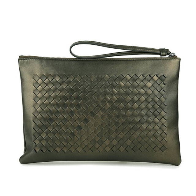 Bottega Veneta(ボッテガヴェネタ)の新品 ボッテガヴェネタ BOTTEGA VENETA クラッチバッグ ストラップ オリーブグリーン メンズのバッグ(セカンドバッグ/クラッチバッグ)の商品写真