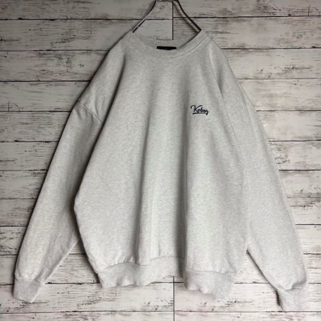 【希少カラー】KEBOZ(ケボズ)刺繍パイルロゴ 長袖スウェット 美品M