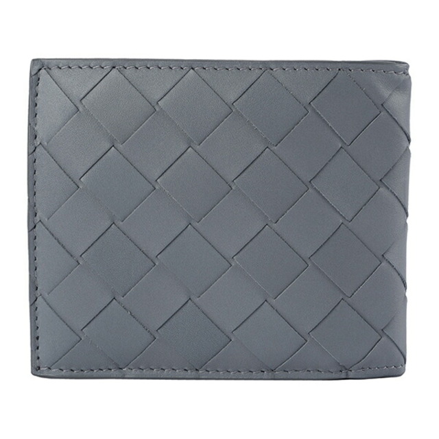 新品 ボッテガヴェネタ BOTTEGA VENETA 2つ折り財布 バイフォールドウォレット グレー