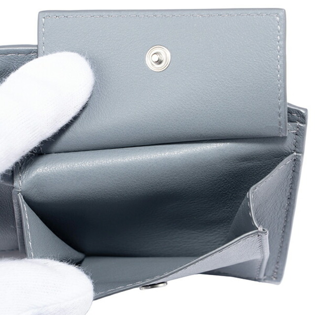 新品 ボッテガヴェネタ BOTTEGA VENETA 2つ折り財布 バイフォールドウォレット グレー