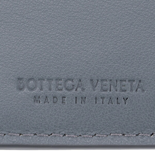 新品 ボッテガヴェネタ BOTTEGA VENETA 2つ折り財布 バイフォールドウォレット グレー