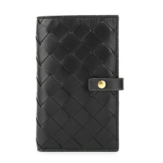 ボッテガヴェネタ(Bottega Veneta)の新品 ボッテガヴェネタ BOTTEGA VENETA 2つ折り財布 フレンチ ウォレット ネロ(折り財布)