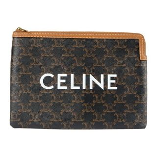 セリーヌ(celine)の新品 セリーヌ CELINE クラッチバッグ トリオンフ タン(クラッチバッグ)