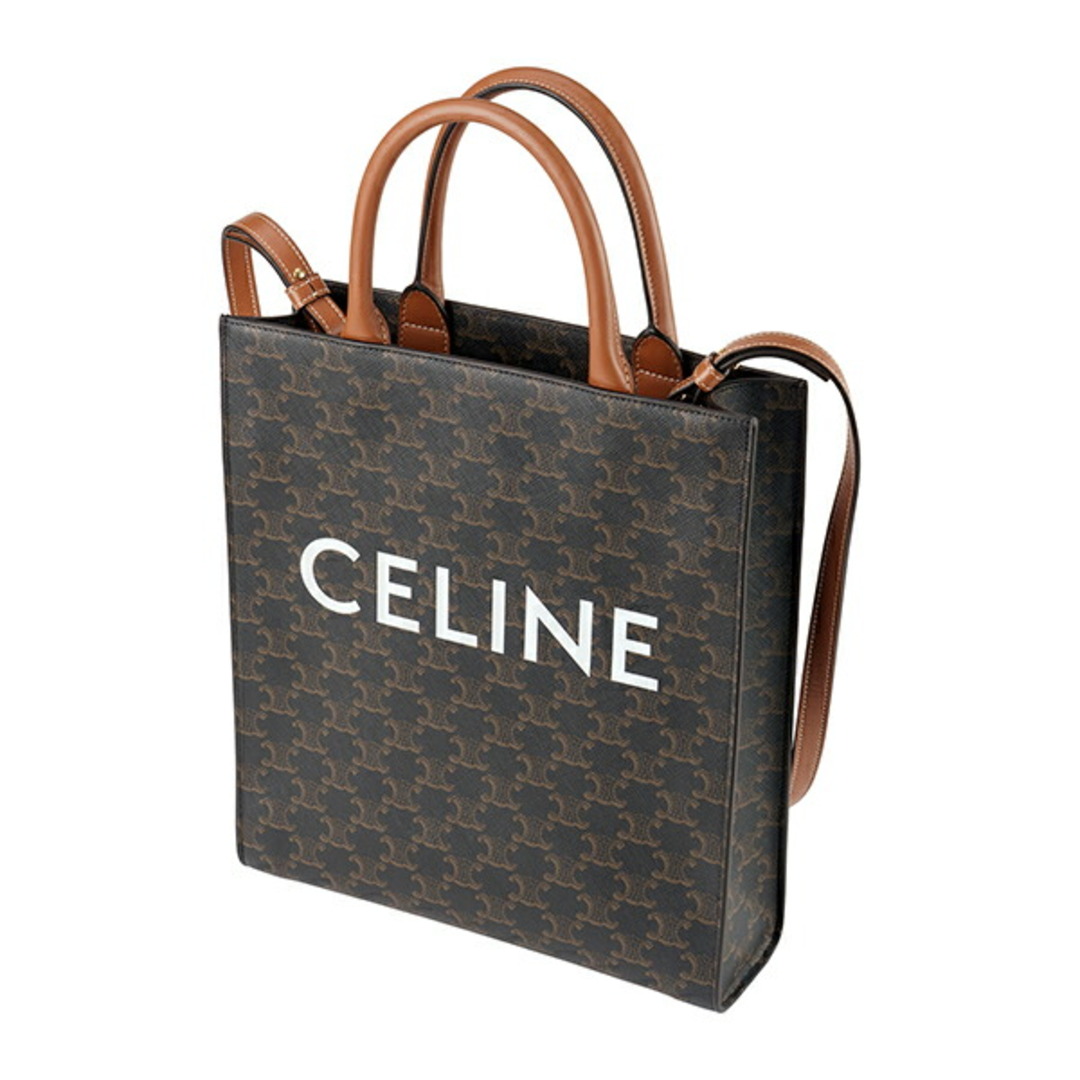 新品 セリーヌ CELINE トートバッグ トリオンフ タン 新品 セリーヌ CELINE トートバッグ トリオンフ タン