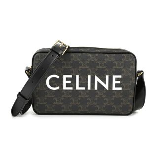 セリーヌ(celine)の新品 セリーヌ CELINE ショルダーバッグ トリオンフ ブラック 黒 ブラウン 茶(ショルダーバッグ)