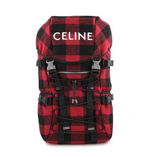 セリーヌ(celine)の新品 セリーヌ CELINE リュックサック セリーヌオム バイ エディ・スリマン 赤 黒(バッグパック/リュック)