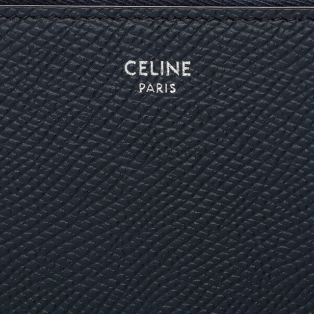 新品 セリーヌ CELINE 長財布 グレインドカーフスキン ネイビー - 財布