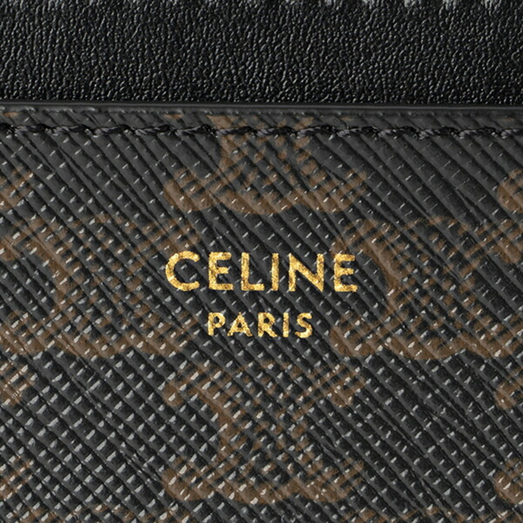 celine(セリーヌ)の新品 セリーヌ CELINE カードケース トリオンフ ブラック レディースのファッション小物(名刺入れ/定期入れ)の商品写真