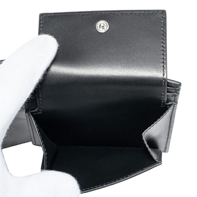 celine(セリーヌ)の新品 セリーヌ CELINE 2つ折り財布 グレインドカーフスキン ブラック レディースのファッション小物(財布)の商品写真
