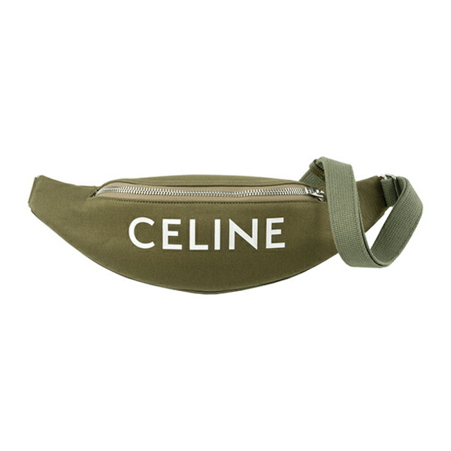 celine - 新品 セリーヌ CELINE ウエストポーチ・ボディバッグ コットン/レザー カーキ