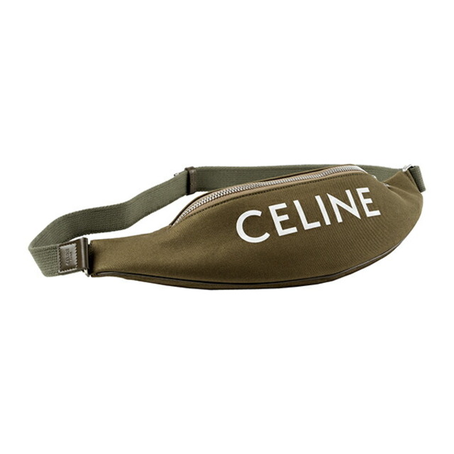 新品 セリーヌ CELINE ウエストポーチ・ボディバッグ コットン/レザー カーキ