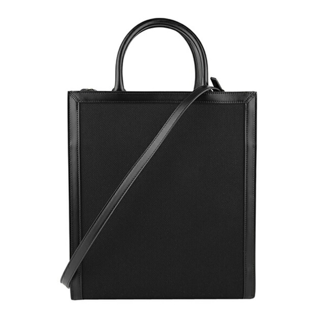 新品 セリーヌ CELINE トートバッグ コットン/レザー ブラック 黒 新品 セリーヌ CELINE トートバッグ コットン/レザー ブラック 黒