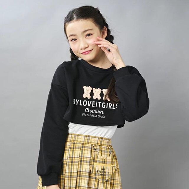 専用☆バイ ラビットショート丈プルオーバータンクトップセット130 キッズ/ベビー/マタニティのキッズ服女の子用(90cm~)(Tシャツ/カットソー)の商品写真