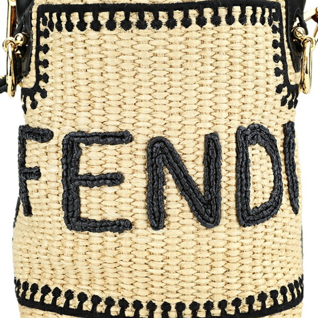 新品 フェンディ FENDI ハンドバッグ かごバッグ モン トレゾール ナチュラル