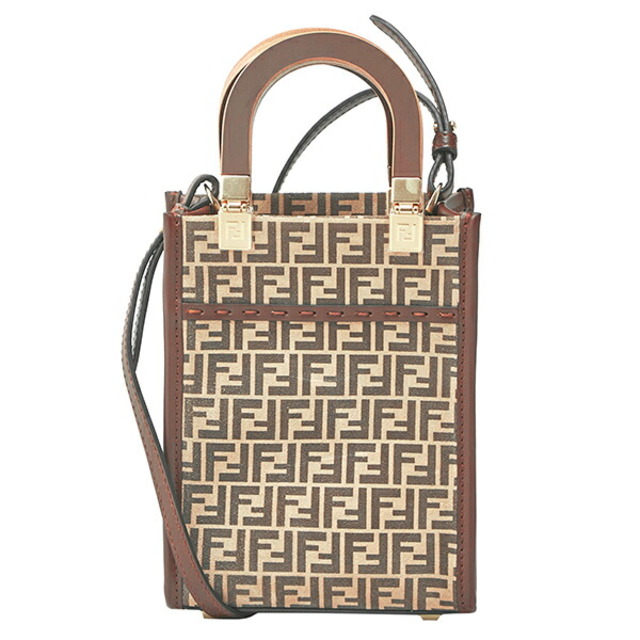 FENDI(フェンディ)の新品 フェンディ FENDI ショルダーバッグ ミニ サンシャイン ブラウン系 茶 ベージュ レディースのバッグ(ショルダーバッグ)の商品写真