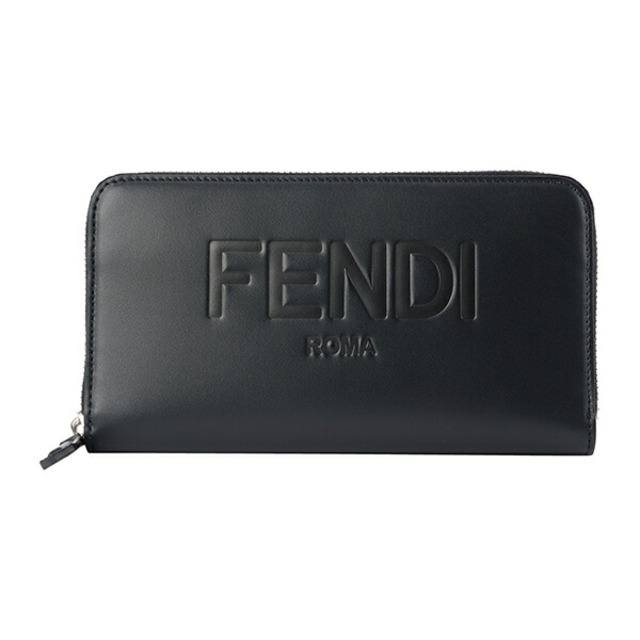 FENDI(フェンディ)の新品 フェンディ FENDI 長財布 ブラックレザー ネロ レディースのファッション小物(財布)の商品写真