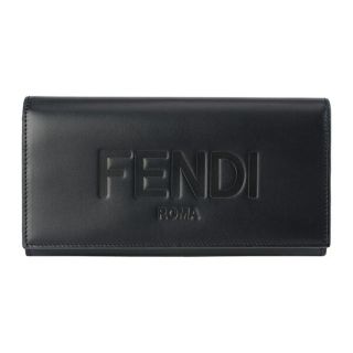 フェンディ(FENDI)の新品 フェンディ FENDI 長財布 ブラックレザー ネロ(財布)