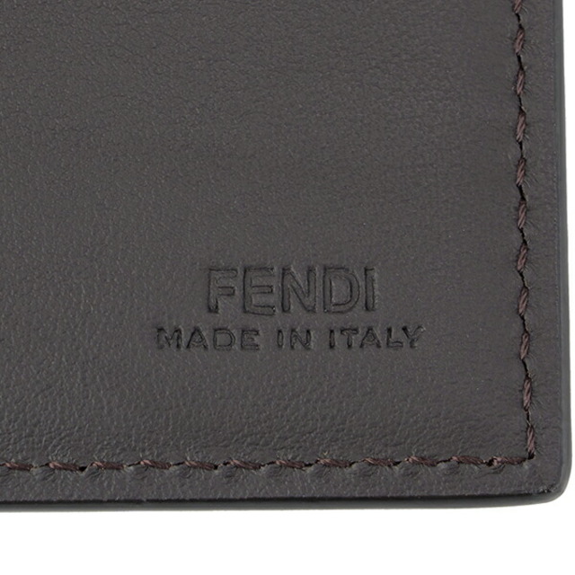 FENDI(フェンディ)の新品 フェンディ FENDI 長財布 ブラックレザー クオイオ/エバノ レディースのファッション小物(財布)の商品写真