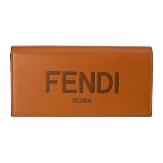 フェンディ(FENDI)の新品 フェンディ FENDI 長財布 ブラックレザー クオイオ/エバノ(財布)