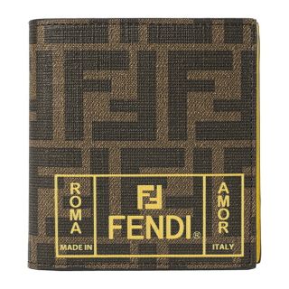 フェンディ(FENDI)の新品 フェンディ FENDI 2つ折り財布 ズッカ タブ/リモーネ(折り財布)