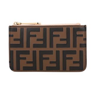 フェンディ(FENDI)の新品 フェンディ FENDI キーケース エフイズフェンディ ブラウン 茶 ピンク(キーケース)