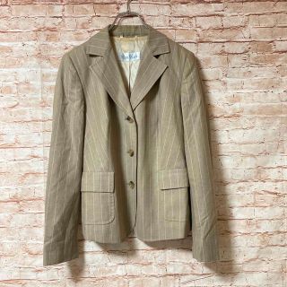 マックスマーラ(Max Mara)のマックスマーラ MaxMara ジャケット テーラード ストライプ スーツ 42(テーラードジャケット)