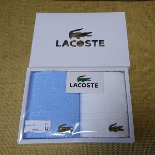 ラコステ(LACOSTE)のラコステ タオルハンカチ2枚セット(ハンカチ/ポケットチーフ)